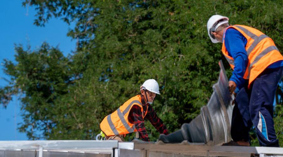 Professional New roof installation in Sumava Resorts, IN
